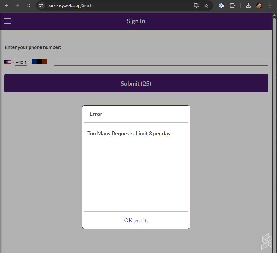 251016 shell recharge parkeasy app limit