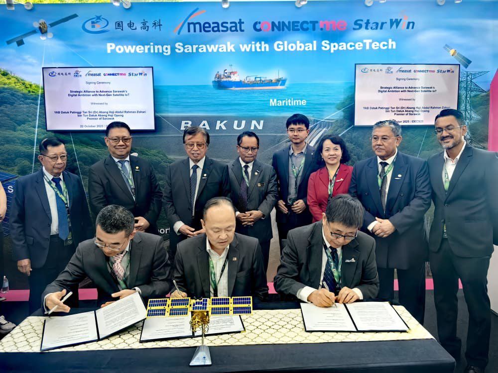 MEASAT teams up with Guodian Gaoke and StarWin to power Sarawak’s digital ambitions with Tianqi LEO satellite constellation 1 251030 measat connect me starwin next gen LEO satellite 2
