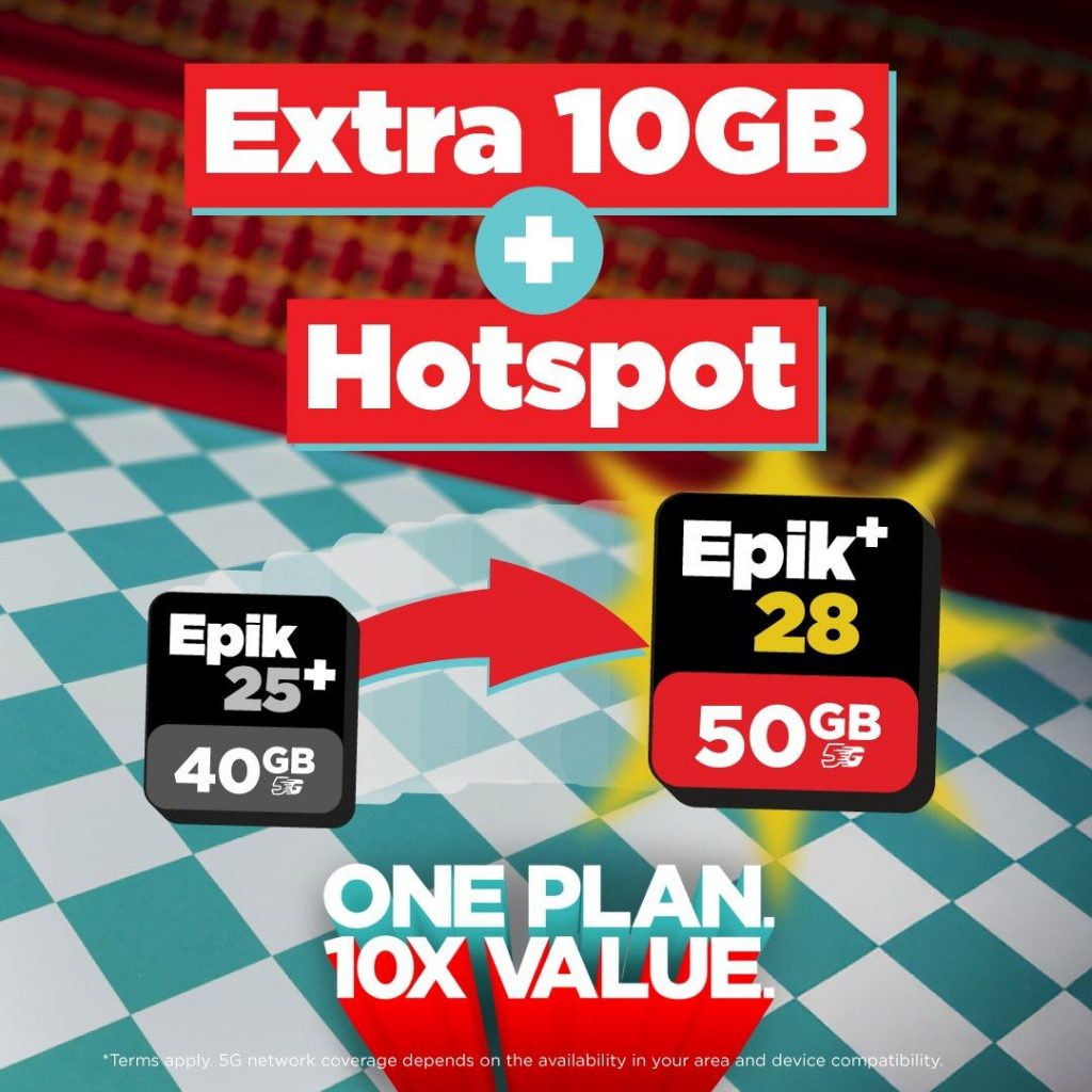 Tune Talk's new entry-level Epik+ 28 plan offers 50GB 5G data with hotspot 1 251104 tune talk epik 28 prepaid
