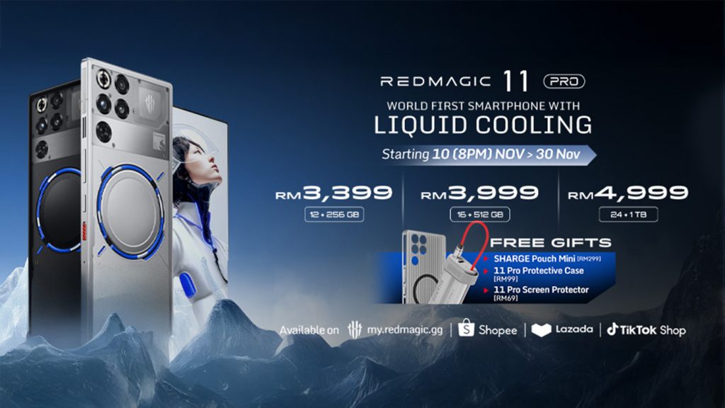 Snapdragon 8 Elite Gen 5 gaming smartphone with transparent liquid cooling system, 7,500mAh battery 1 251106 zte nubia redmagic 11 pro malaysia 8