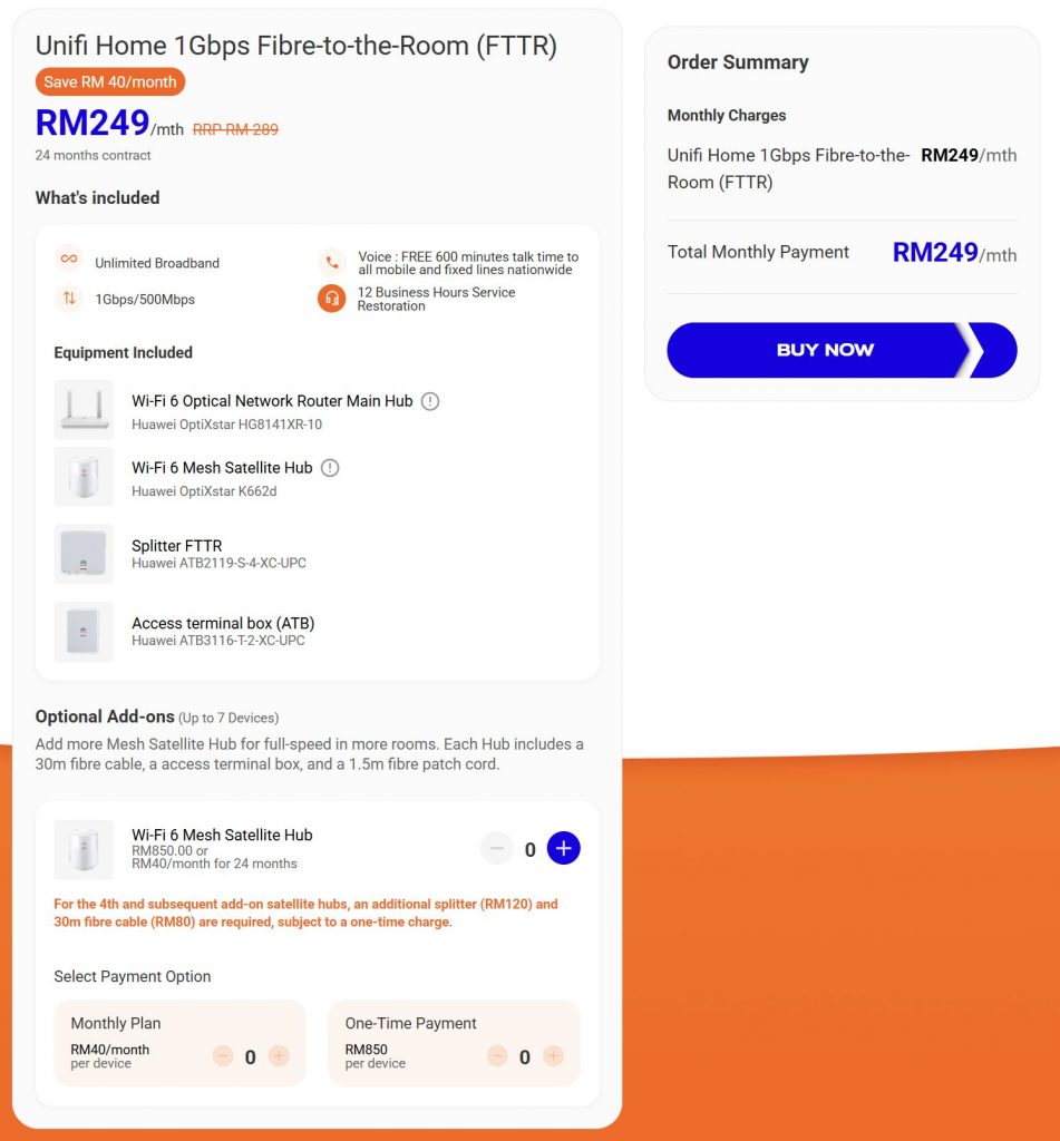 TM Unifi 1Gbps fibre with free FTTR, from RM249/month 1 251113 TM Unifi FTTR 1Gbps home