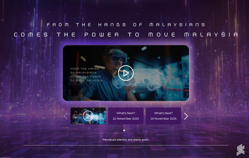 Perodua QV-E teaser site
