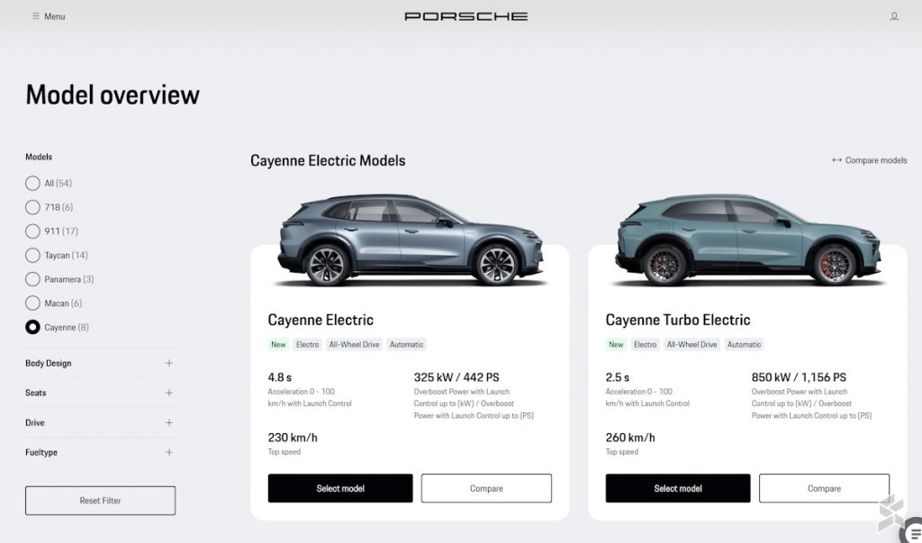 Porsche Cayenne Electric Malaysia