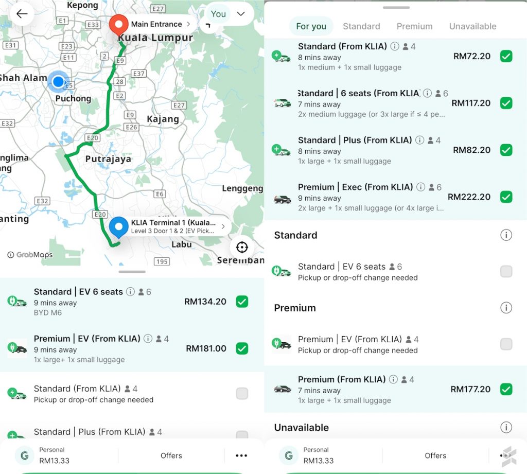 Grab EV Malaysia - Leapmotor C10 and BYD M6