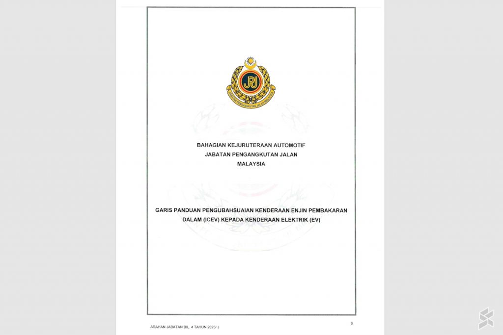 JPJ Malaysia ICE to EV Conversion Guideline