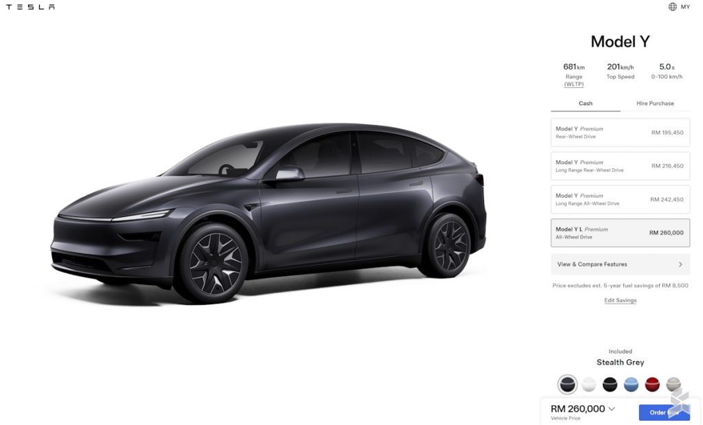 Tesla Model Y L Malaysia