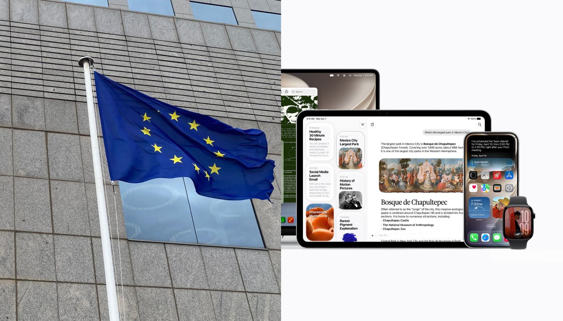 Image for article Sorry EU, no Siri AI for your iPhone and iPad. Apple explains why
