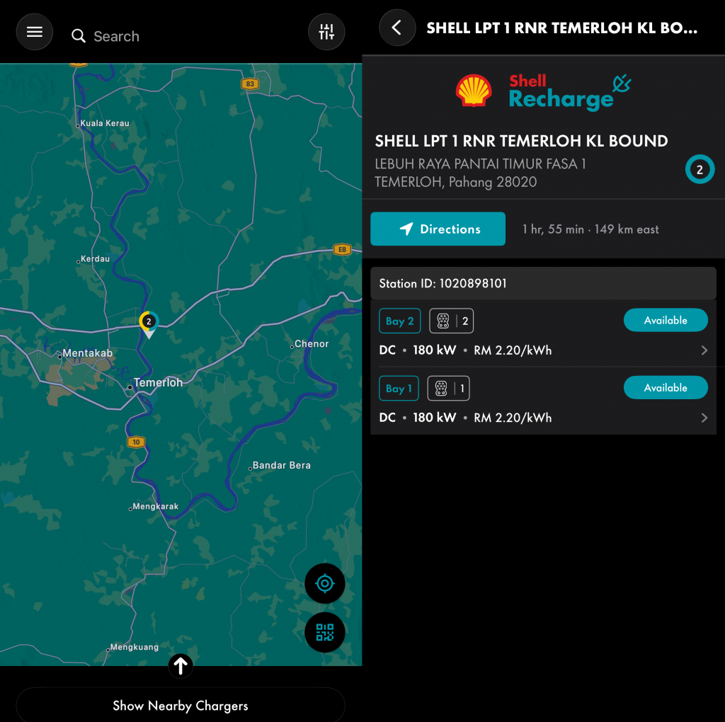Shell Recharge activates 180kW DC Charger at Temerloh RNR KL Bound, over 28 months after installation